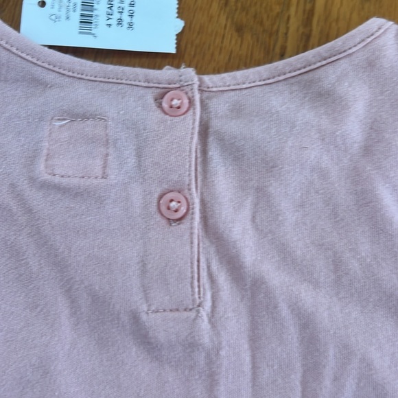 NWT Girls Gap Shortsleeved Blush Pink Dress (39-42 in/36-40lbs) - Picture 8 of 8